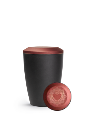 Metallurne Mandala schwarz-rubin (in 3 Größen erhältlich)